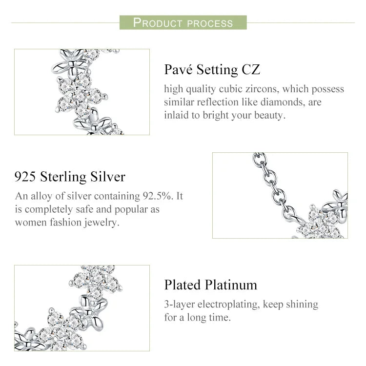 Elegant 925 Sterling Silver Shining Stackable Star Round Shape Pendants Necklaces Women Wedding Jewelry Collar BSN028