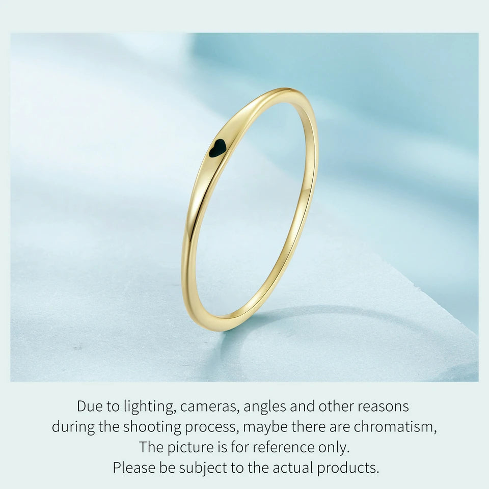925 Sterling Silver Simple Carve Heart Wedding Band Stackable Promise Ring for Her 2 Colors Size 5-10